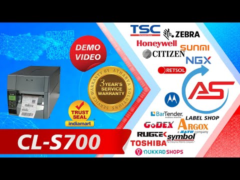 CL-S700 PRINTER DEMO VIDEO CONTACT ATHARVA SOLUTIONS FOR INFINITE BARCODING SOLUTION