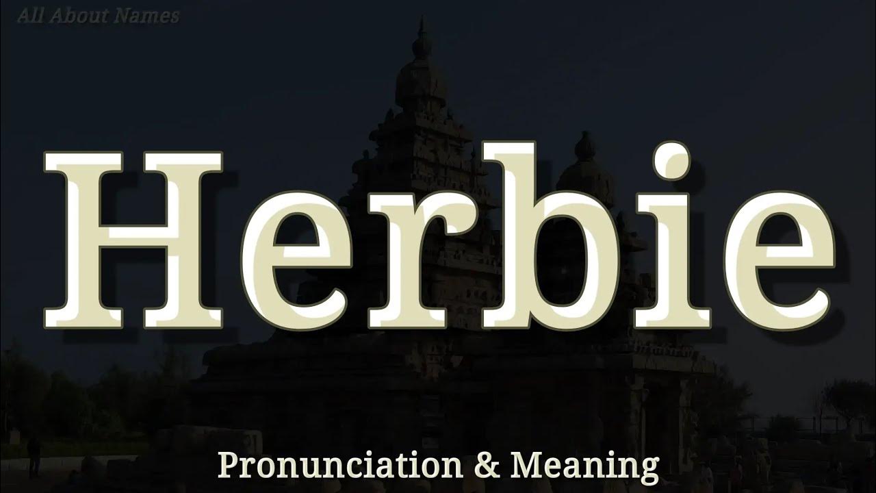 Herbie Pronunciation and Meaning YouTube