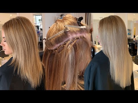 HOW TO APPLY WEFT HAIR EXTENSIONS | Step by step
