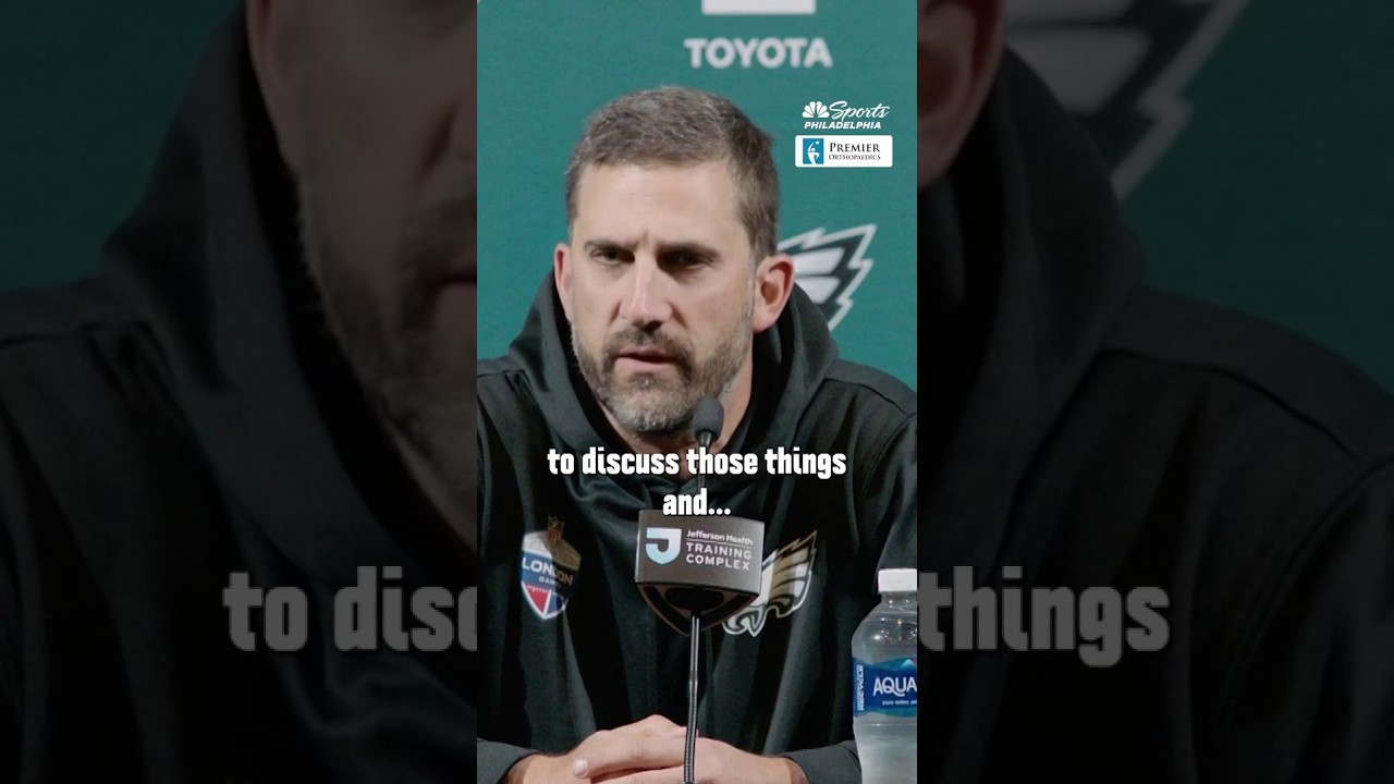 Nick Sirianni is asked about Landon Dickerson's health and the outlook for the O-line moving forward