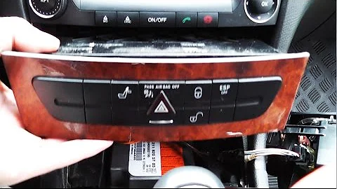 How to remove the Comand on Mercedes W211, W219, CLS / Removing the standard car radio Mercedes W211