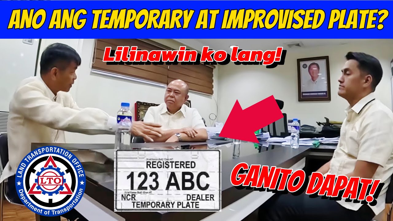 HULI YAN! Dapat Temporary at Improvised Plate | LTO 2024
