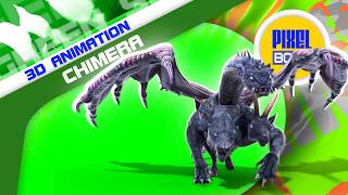 Green Screen Mythological Chimera Monsters 3d Animation Pixelboom