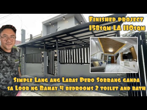SIMPLE LANG SA LABAS PERO ANG GANDA SA LOOB NG BAHAY + FINISHED PROJECT ...