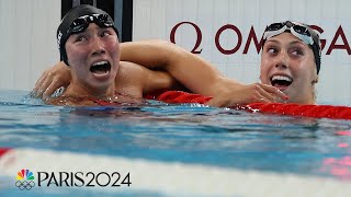 Torri Huske BARELY beats out Gretchen Walsh as Team USA shows out in 100m butterfly | Paris Olympics Wealth