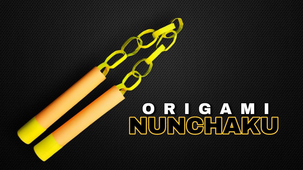 How to make NUNCHAKU from Paper Easy making step by step Tutorial