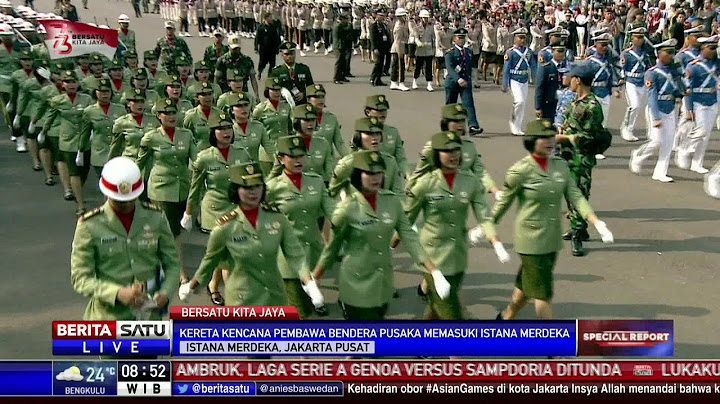 Bendera Pusaka dan Teks Proklamasi Tiba di Istana Merdeka