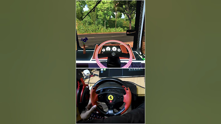 Let's start the ride 😉 #shorts #bus #steering #wheel #ets2 #thrustmaster #logitech