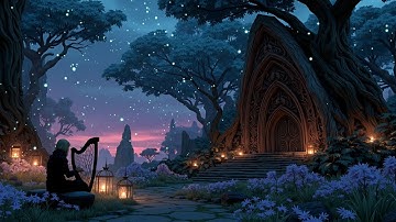 Ethereal Harp Medieval Music  ~ Relaxing Celtic Fantasy Background for Study, Sleep