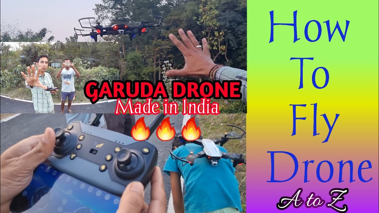 How To Fly "Drone" For First Time garuda drone YouTube