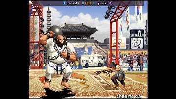 The King Of Fighters 97 Fightcade 拳皇97 ronaldy (br) vs yusuki (br) 킹오브파이터즈97 KOF97 キングオブファイターズ97