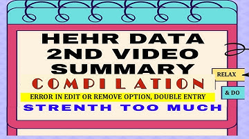 6 2 Compilation Data with Summary when Strength Too Much ! HEHR ETC