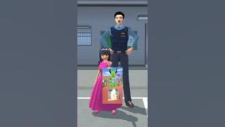 The girl is showing her father the house 👮‍♀️😂#sakuraschoolsimulator #animation #viral #trending