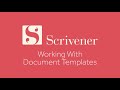 Organising Your Projects - Working With Document Templates