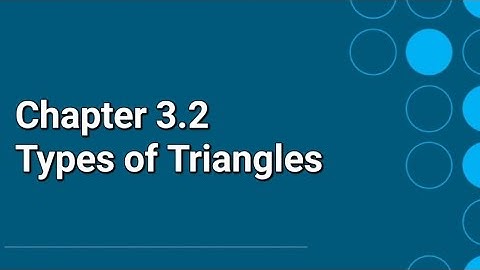 IGCSE Mathematics CH-3.2 Identifying Scalene, Isosceles, and Equilateral Triangles
