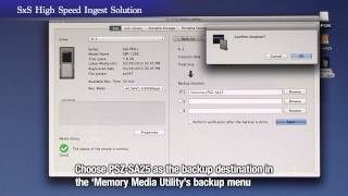 Ultra fast data ingest from SxS cards to PSZ-SA25