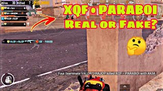 My Teammate Killed XQF • PARABOI Is He Real ? | PARABOI In Our Lobby ?