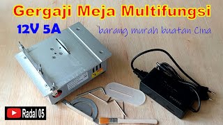 Gergaji meja multi fungsi table saw mini portable