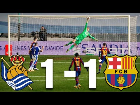 Real Sociedad vs. Barcelona score: Marc-Andre Ter Stegen's ...