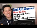 How To Fix Preparing Automatic Repair, BSOD, Blue Screen Error for Dell G5 Laptop Computer