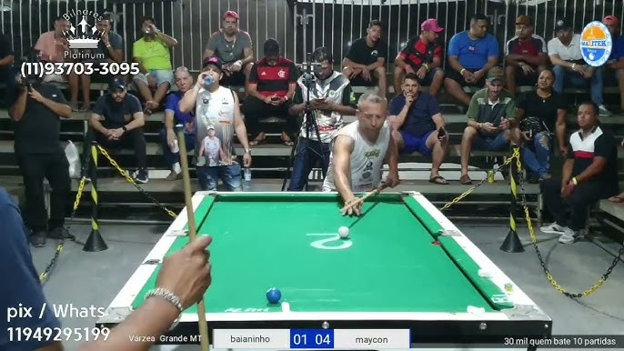 A Torcida do maycon colocou PRESSÂO no Baianinho #sinuca #baianinho  #sinucaaovivo, By Junior Snooker