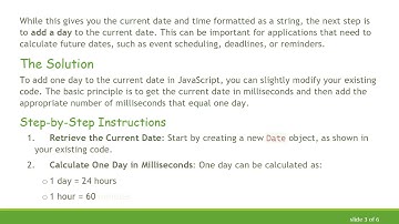 How to Easily Add a Day to the Current Date in JavaScript
