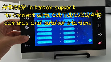 Morningtech AHD1080P Video intercom work with CVBS and AHD1080P cameras/outdoor stations