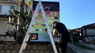 Vaxman80 Christmas Lights 2024 Setup- Display Signage Setup