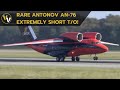 Rare aircraft  cavok air antonov 74 awesome takeoff at basel euroairport