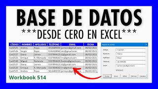 Cómo Crear una BASE DE DATOS Desde Cero en Excel