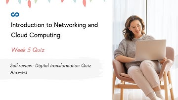 Self-review: Digital transformation Quiz Answers