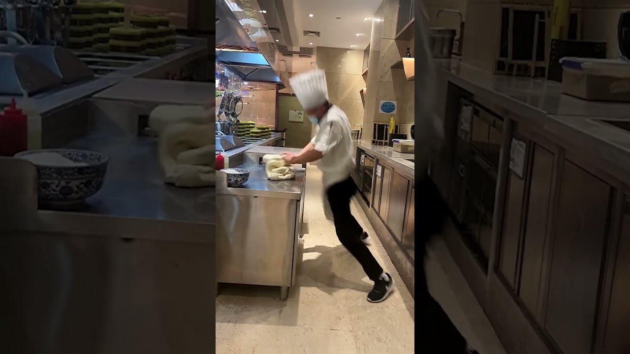 Funny Chef very passionate about dough 😂