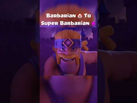 Barbarian 🤡 To Super Barbarian 😎| Clash of Clans | #shorts #clashofclan #clashofclans #coc #remake