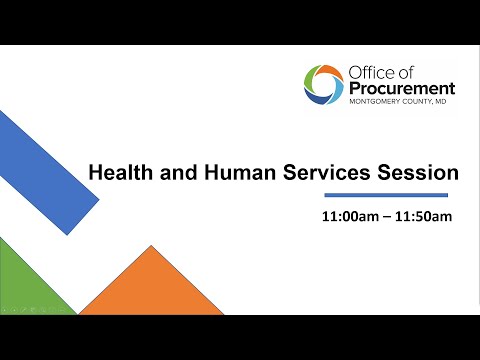 2021 Virtual Procurement Fair Session 3 - Health and Human Services