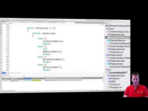 C# Clean Architecture and more with NET Core 2018 | S2P15 | Splitting code to be CLEAN