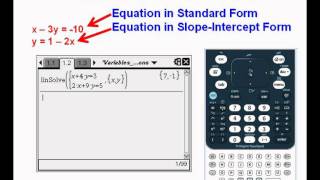 Solving Systems with the TI Nspire So Easy It's Like Cheating