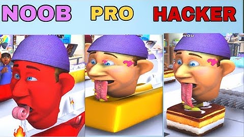 NOOB vs PRO vs HACKER in Lick Runner  - All Levels Gameplay, New Game (6-9)