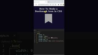 CSS Bookmark Design #shorts #youtubeshorts #shortvideo #youtube