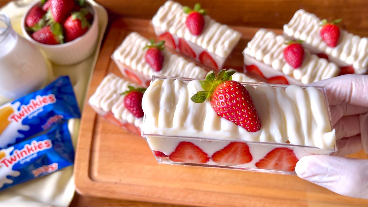 حلى الفراولة اللذيذة بالكريمة / الذ واسرع حلى بمكونات بسيطة وطعم خيالي