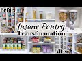 Insane pantry transformation  pantry organization  how to organize your pantry 2021