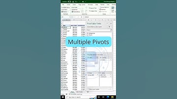 Multiple Pivot table in excel #tutorial #exceltutorial #exceltips #exceltricks #pivottable #pivot