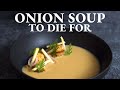 Fine dining onion soup at home  not your classic recipe
