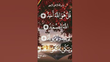 سوره الاخلاص #قران_كريم #راحة_نفسية