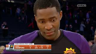 Phoenix Suns Jamal Crawford on Setting Career High in Assists vs. Knicks