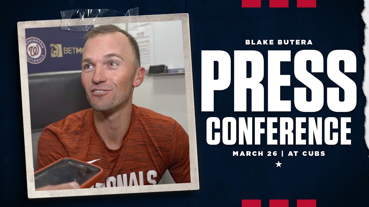 Blake Butera Press Conference | Nationals at Cubs | March 26, 2026 ...
