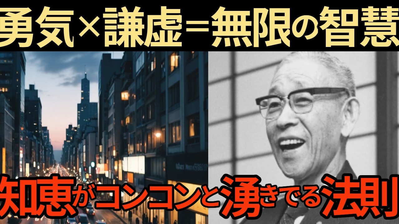 【活躍した人の名言】なぜ松下幸之助は、どん底から『経営の神様』になれたのか？【神の智慧】人生を変える『勇気と謙虚』の真実」