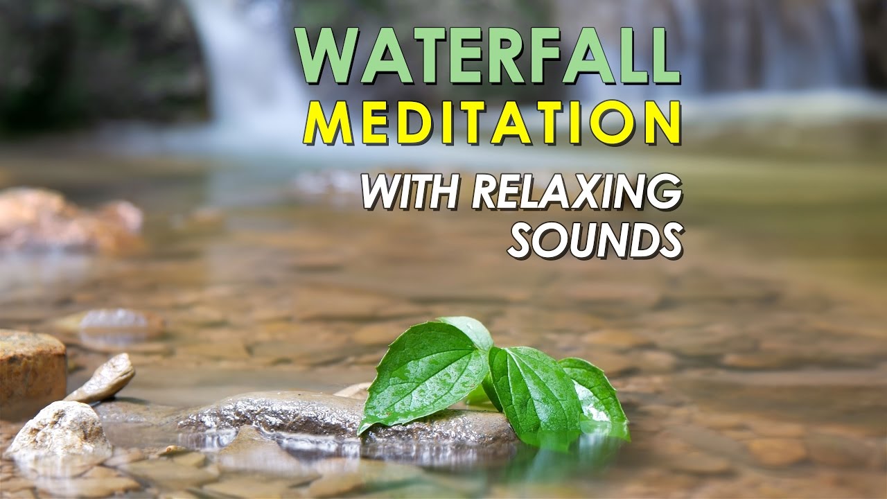 8 hours Relaxing Nature Sounds: Waterfall with White Noise and Calming ...