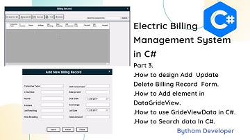 How to Design  Add Update Delete from in(Electric Billing Management system) in C# Part [3]