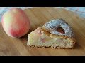 Пирог с персиками - очень простой рецепт
