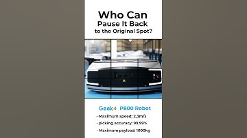 Who can pause it back to the original spot? 👏 Geekplus P800 robot#2024 #automobile